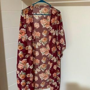 Womens Floral Shawl